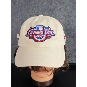 Twins Enterprise MLB Opening Day 2007 Baseball Cap Hat Adjustable Beige Tan Logo
